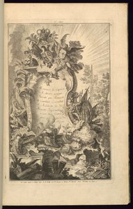 Design för Cartouche av François de Cuvilliés the Elder