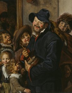 Rommel-pottspelaren, ca 1630 (olja på pannå) av Frans (Follower of) Hals