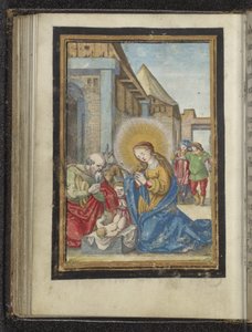Tillbedjan av Josef och Maria
