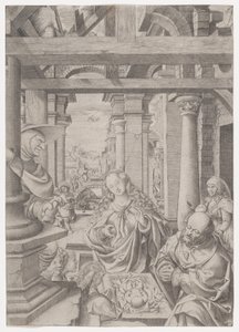 Herdarnas tillbedjan, ca. 1522-25.