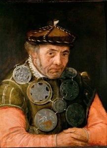 Porträtt av en skråofficer - Frans Floris, den äldre (1519-1570). Olja på trä, c. 1565. Mått : 63,7x49,2 cm. Konsthistoriska museet, Vienne av Frans Floris
