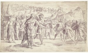 Israels folk korsar floden Joshuas historia, ? (4?) (serietitel) av Frans Francken (I)