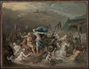 Neptunus och amfitrits triumf av Frans Francken
