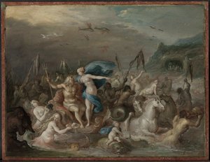 Neptunus och amfitrits triumf, 1630-talet. av Frans Francken