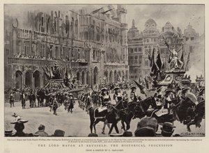Der Lord Mayor in Brüssel, die historische Prozession