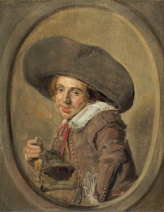 En ung man i en stor hatt av Frans Hals