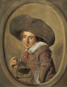 En ung man med stor hatt av Frans Hals