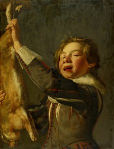 Pojke med en död hare av Frans Hals