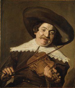Daniel van Aken Playing the Violin, ca 1640 (olja på duk) av Frans Hals