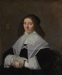 Nederländska: Porträtt av Dorothea Berck (1593-1684) Porträtt av Dorothea Berck av Frans Hals
