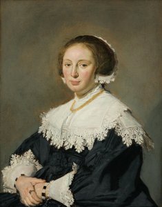 Tyska: Bildnis einer Frau Porträtt av en kvinna av Frans Hals