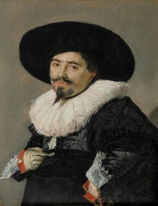 Tyska: Bildnis eines Mannes Porträtt av en man, möjligen Palamedes av Frans Hals