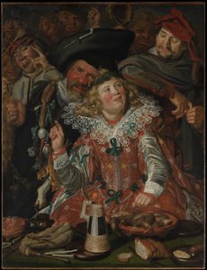 Festdeltagare vid fastlagstiden av Frans Hals