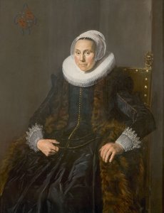 Porträtt av Cornelia Claesdr. Vooght (-) av Frans Hals