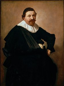 Porträtt av Lucas de Clercq, belgisk handlare av vävprodukter. Målning av Frans Hals (1580-1666), ca 1627. Olja på duk. Mått: 126,5x93cm. Amsterdam, Rijksmuseum