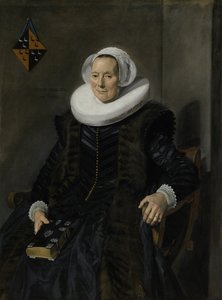 Porträtt av Maritge Claesdr Vooght av Frans Hals
