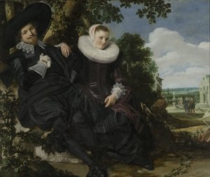 Porträtt av ett par, troligen Isaac Abrahamsz Massa och Beatrix van der Laen av Frans Hals