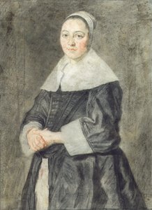 Porträtt av en dam av Frans Hals