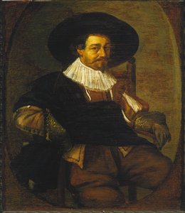 Porträtt av en man av Frans Hals