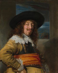 Porträtt av en medlem av Haarlem Civic Guard, ca. 16361638. av Frans Hals