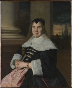 Porträtt av en kvinna av Frans Hals