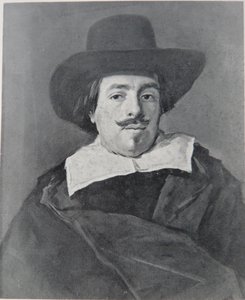 Porträtt av en man vänd framåt av Frans Hals