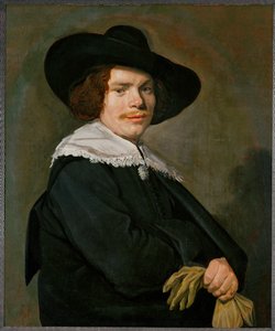 Porträtt av en ung man ... (målning på duk) av Frans Hals
