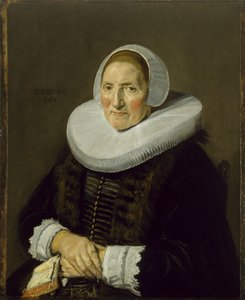 Porträtt av en äldre kvinna, 1650 av Frans Hals
