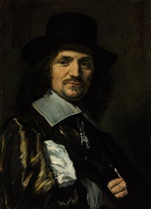 Porträtt av målaren Jan Asselijn (Asselijn eller Asselin) (1610-1652) - Målning av Frans I Hals (1581-1666) - 1650-talet - Olja på trä - 64,5x46,3 - Szepmuveszeti Muzeum, Budapest av Frans Hals