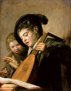 De sjungande pojkarna av Frans Hals
