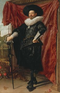 Willem Van Heythuyzen, c.1625 swed av Frans Hals