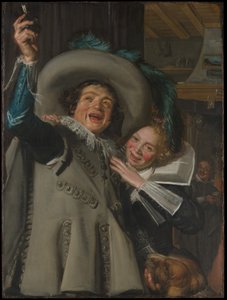 Ung man och kvinna på ett värdshus av Frans Hals