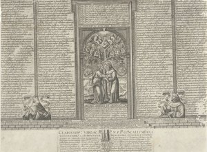 Kristus och Saint Francis vid ett träd av heliga av Frans Heylan
