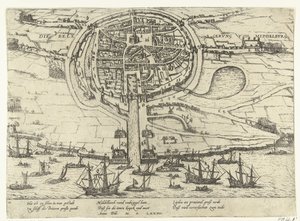 Belägring av Middelburg, 1574 av Frans Hogenberg