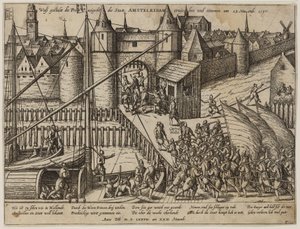 Anfallet mot Amsterdam den 23 november 1577 av Frans Hogenberg