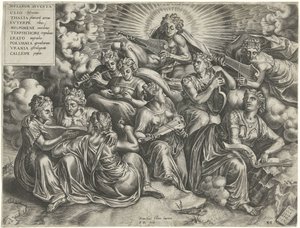 Apollon och muserna av Frans Huys