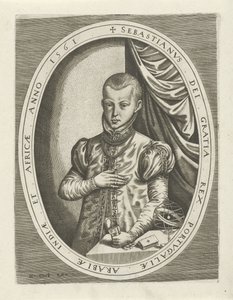 Porträtt av Sebastian I av Portugal Porträtt av kungar, drottningar, prinsar och prinsessor (serietitel) av Frans Huys