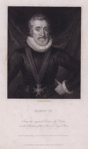 Henrik IV, Frankrikes kung (gravyr) av Frans II (after) Pourbus