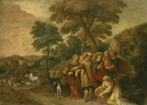 Noa går in i arken av Frans II Francken