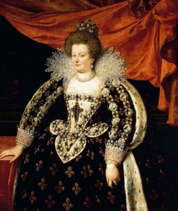 Hellängdsporträtt av Maria de Medici (Florens av Frans II Pourbus