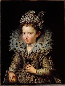Porträtt av Eleonora Gonzaga, prinsessan av Mantua, barn, cirka 1605 (målning)