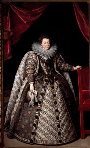 Porträtt av Elisabeth av Frankrike (Elisabeth de Bourbon)