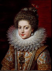 Porträtt av Elisabeth av Frankrike (Elisabeth av Bourbon), ca 1611 (målning)