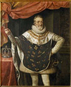 Porträtt av Henrik IV, kung av Frankrike. (Målning