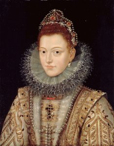 Porträtt av Isabella Clara Eugenia (1566-1633) ca 1599 av Frans II Pourbus