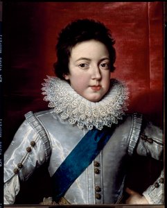 Porträtt av Ludvig XIII, kung av Frankrike och Navarra, ca 1616 (målning) av Frans II Pourbus