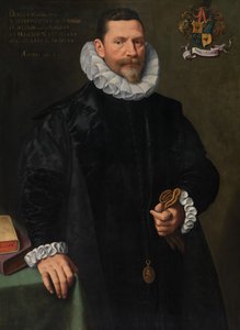 Porträtt av Petrus Richardus (olja på panel) av Frans II Pourbus