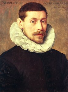 Porträtt av en man, 32 år av Frans II Pourbus