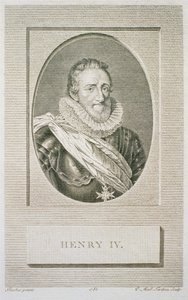 Henri IV (1553-1610), graverad av Pierre Alexandre Tardieu (1756-1844), 1783