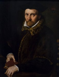 Porträtt av Dom Andreas Boulingier, ca 1580 (olja på ek) av Frans I Pourbus